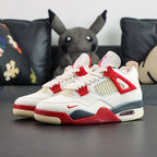 Nike Air Jordan 4 Retro x Bike Air - Sail/Red