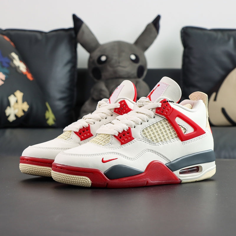 Nike Air Jordan 4 Retro x Bike Air - Sail/Red
