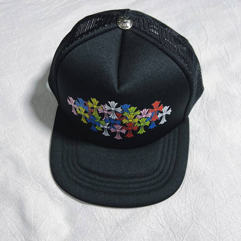 Chrome Hearts Trucker Hats - Black/White/Multicolor