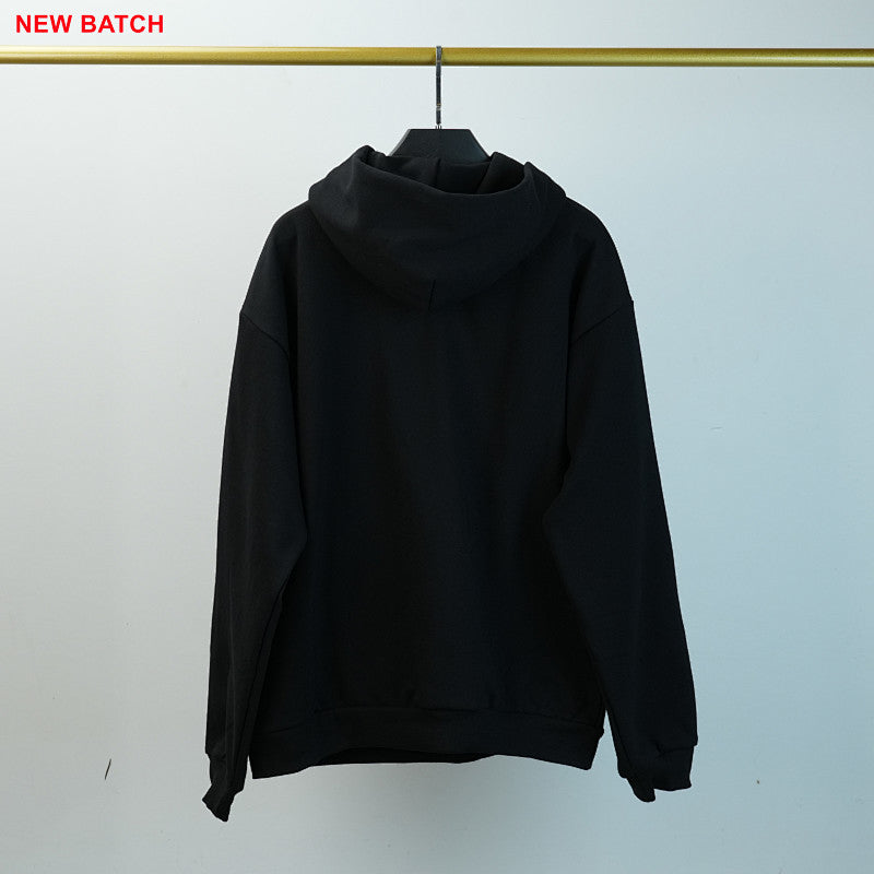 Sp5Der Rhinestone Logo Hoodie Black