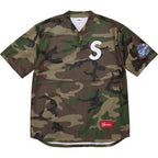 Supreme S Logo Mesh Baseball Jersey