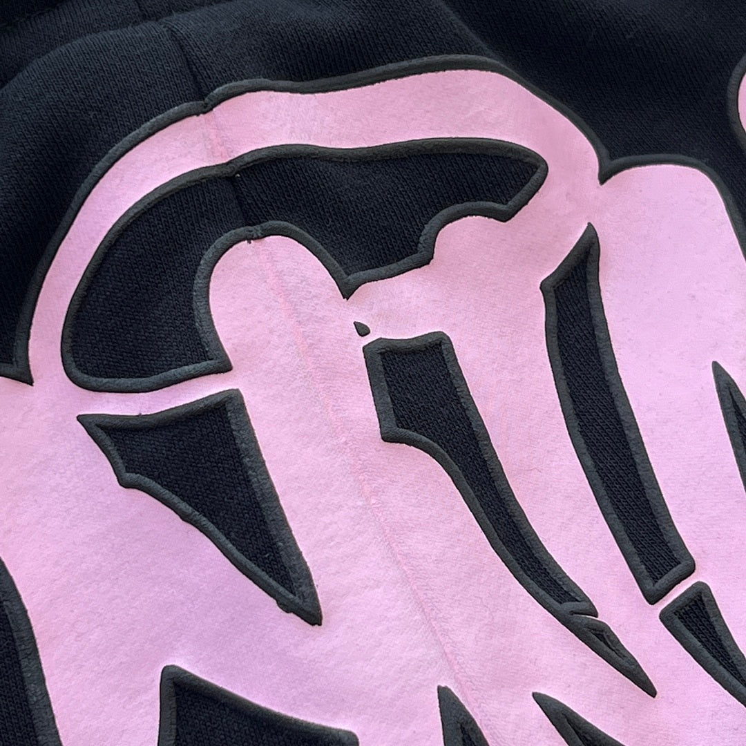 Hoodie Set Black Pink