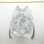 Sp5Der Rhinestone Beluga Hoodie Heather Grey
