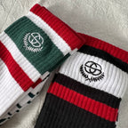 Stüssy Crew Socks - Green/Red/White