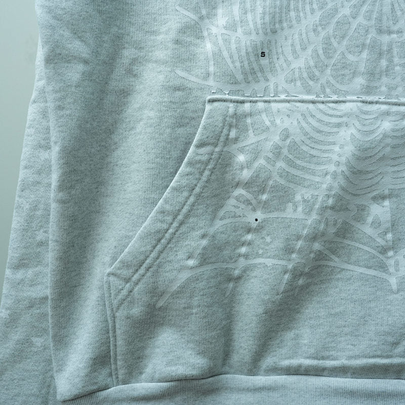 Sp5der OG Web Hoodie Heather Grey
