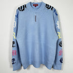 Supreme Multicolor Gothic Sleeve Knit Sweater
