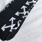 Off-White Two-Pack Crew Socks - White/Black