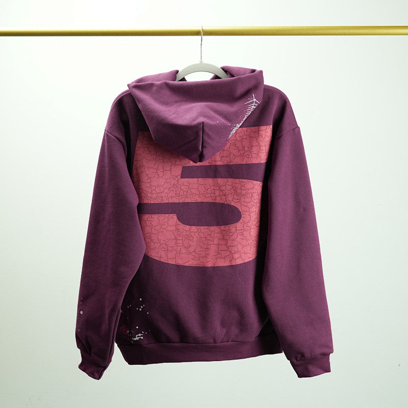 Sp5Der Nocturnal Highway Hoodie Dark Purple