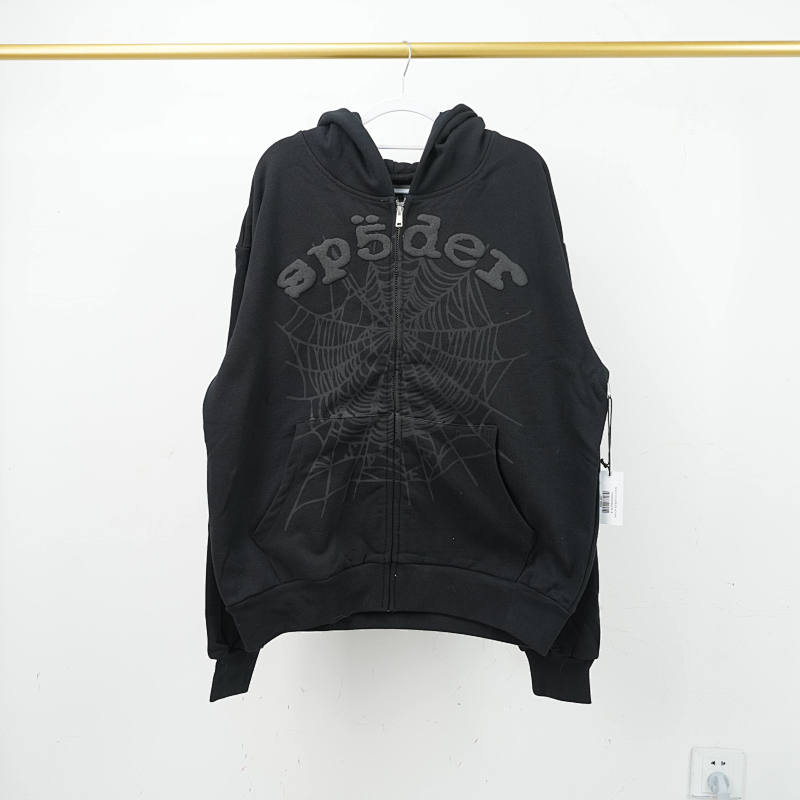 Sp5Der Og Web V2 Phantom Zip Up Hoodie