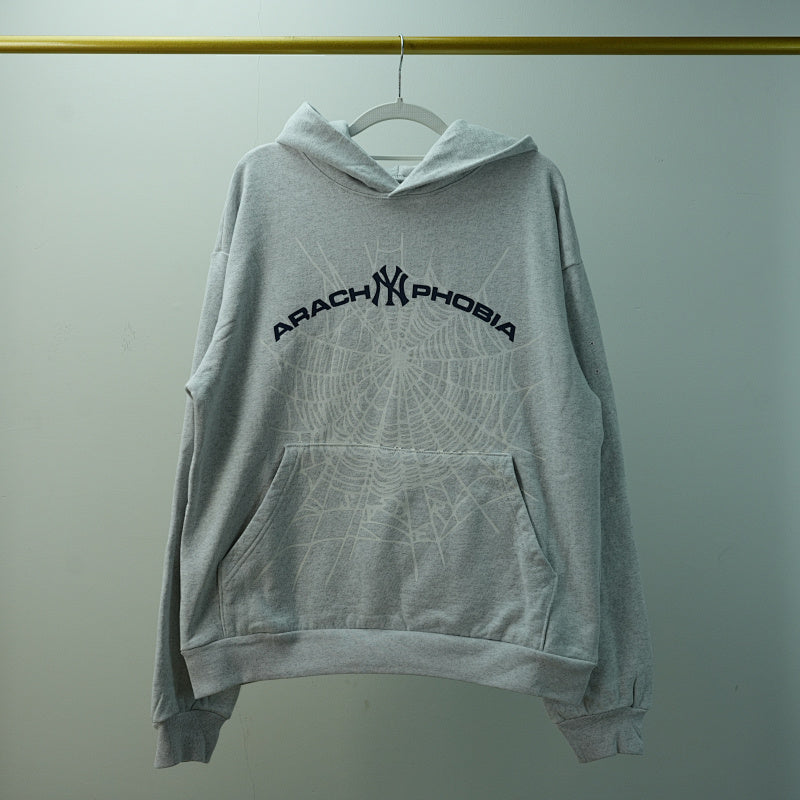 Sp5der Arach NY Phobia Hoodie Ash Grey