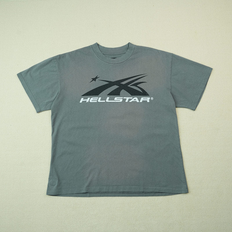 Hellstar Sport Logo T-Shirt Grey