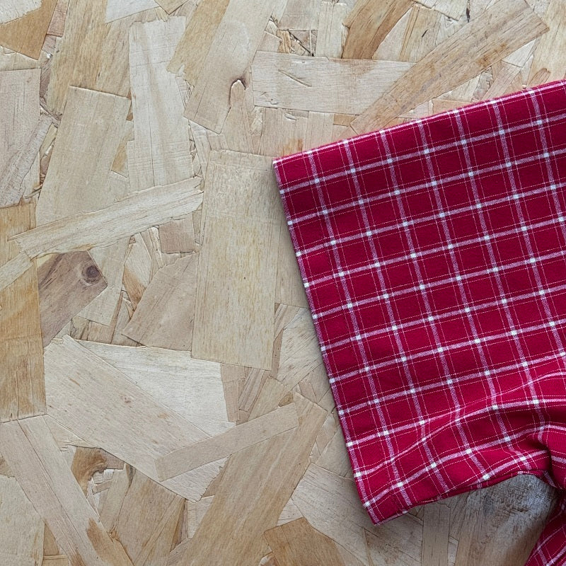 Mertra Plaid Shirt - Red