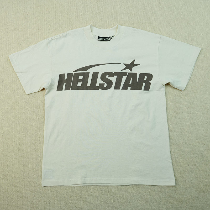 Hellstar Classic T-Shirt (Regular Print) White/Brown
