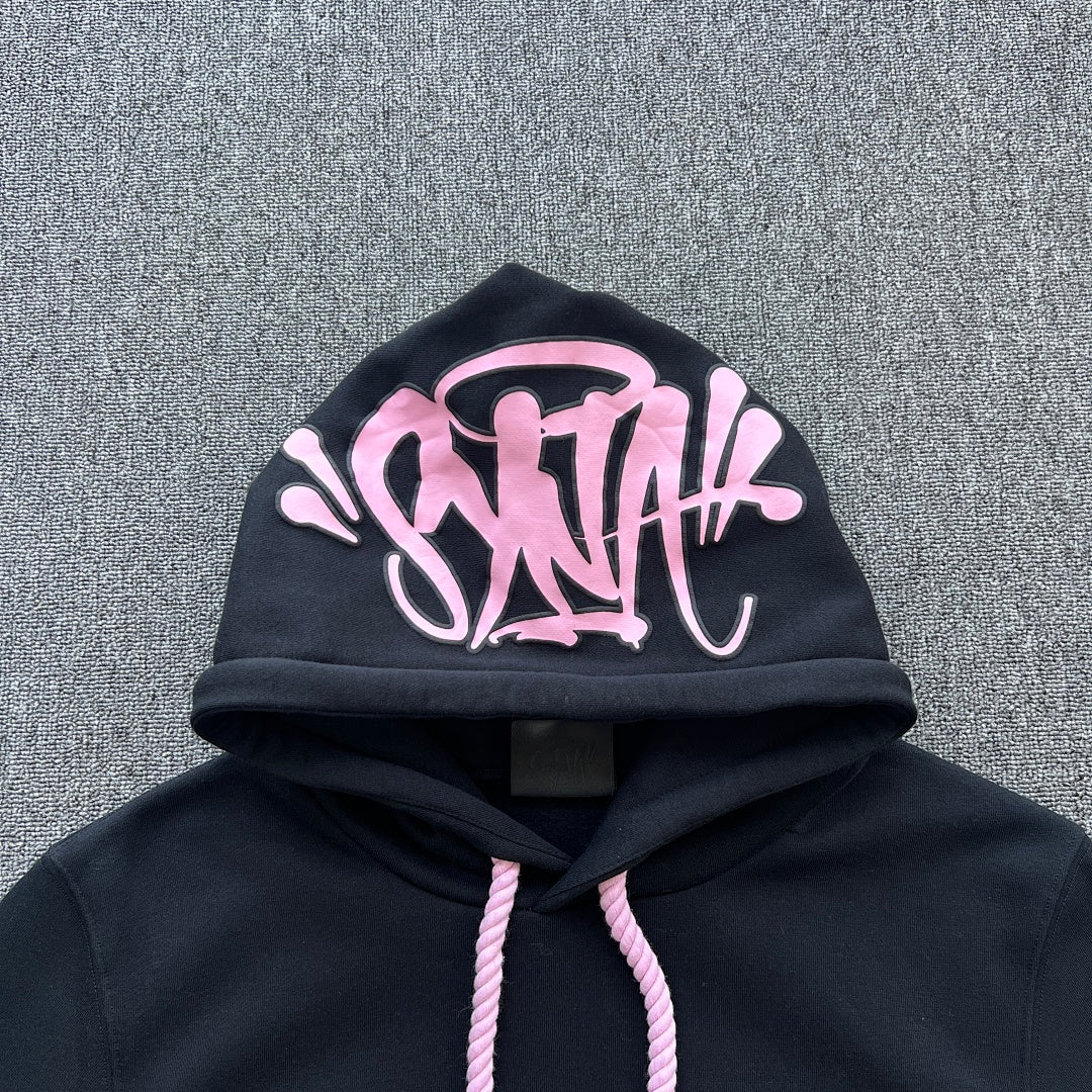 Hoodie Set Black Pink