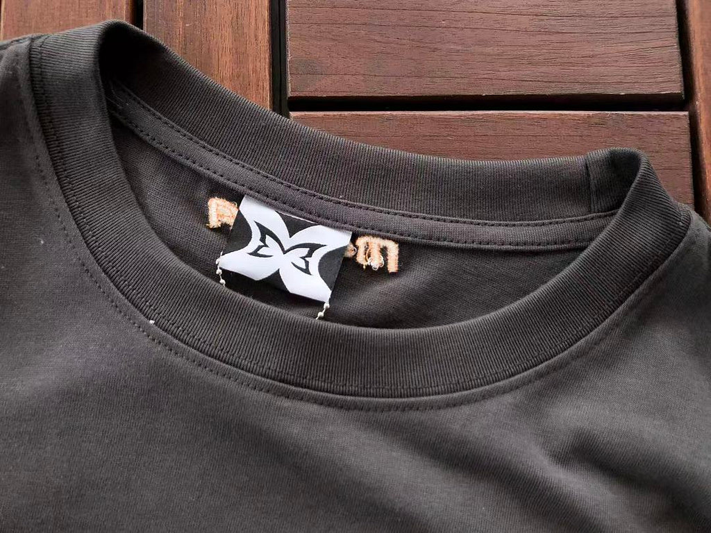 Grey Gradient Logo Patta T-Shirt