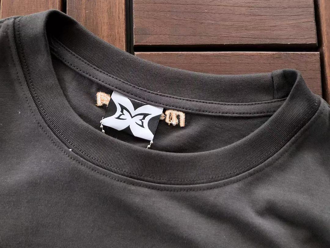 Grey Gradient Logo Patta T-Shirt