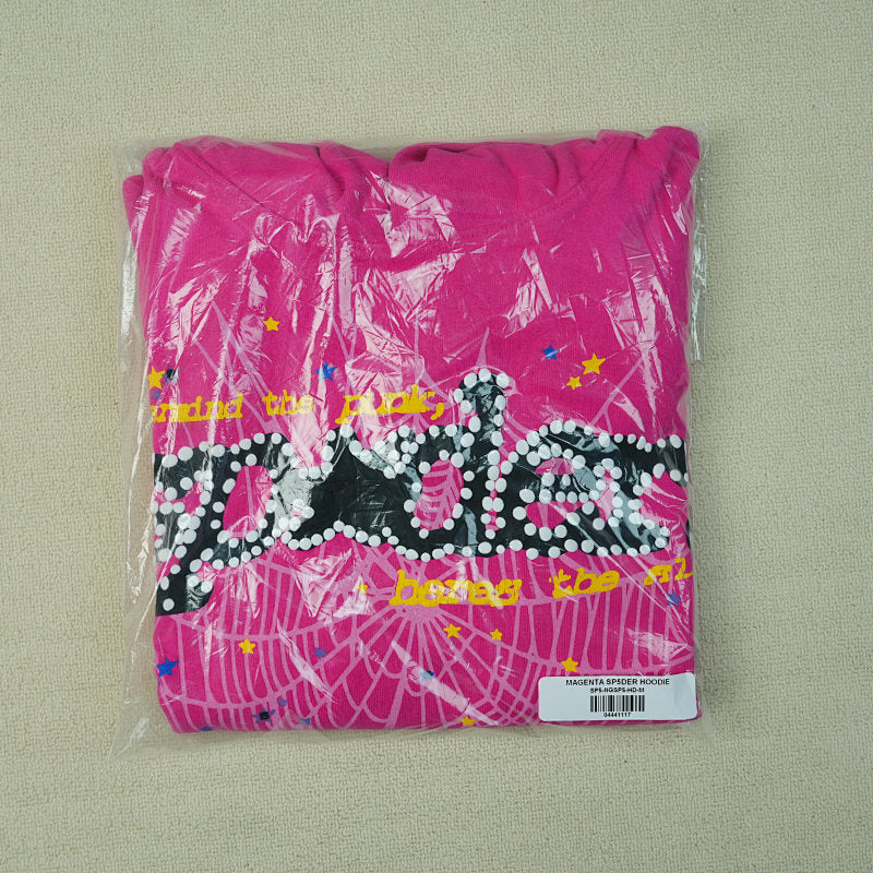 Sp5der P*NK V2 Hoodie Pink