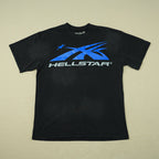 Hellstar Gel Sport Logo (Black/Blue) Tshirt Black/Blue