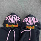 Hoodie Set Black Pink