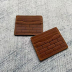 Brick-Embossed Leather Belt - Tan/Cognac
