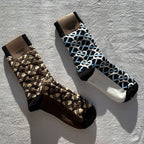 Patterned Graphic Print No-Show Low Cut Socks Set