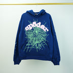 Sp5der OG Web Hoodie Navy