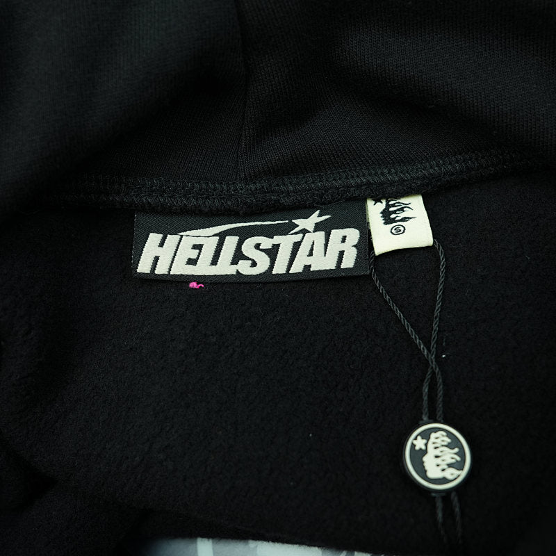 Hellstar Sports Hoodie. Jet Black