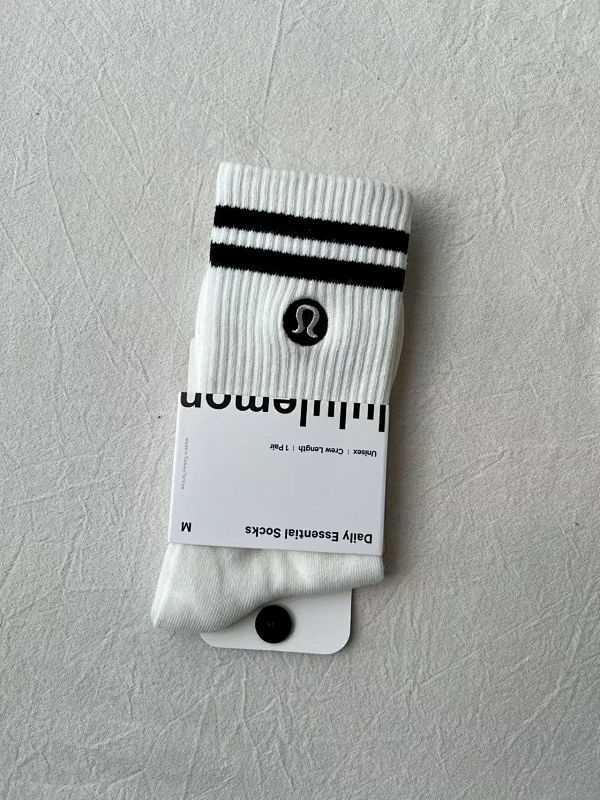 Lululemon Daily Essential Crew Length Socks Multi-Color Set