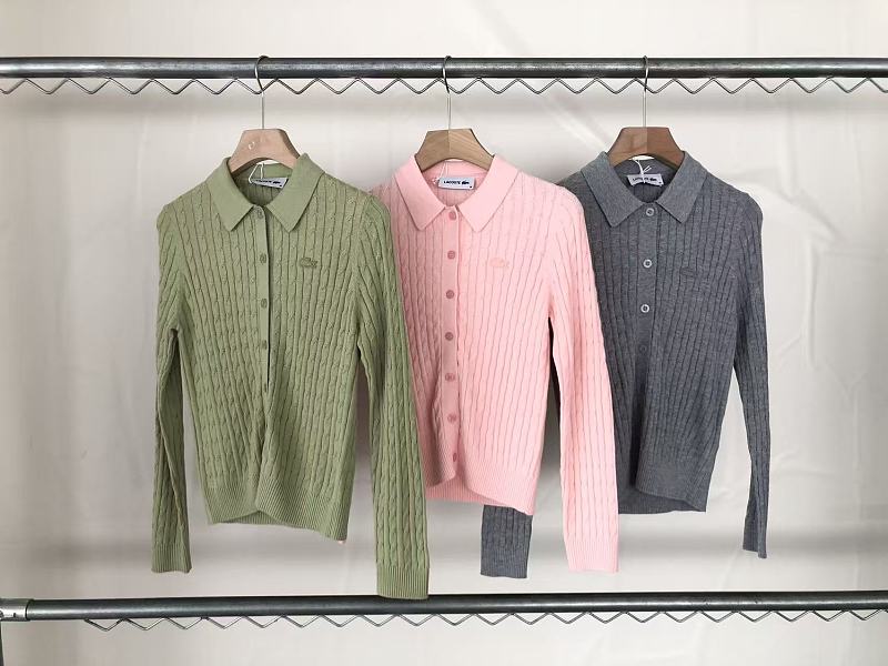 Lacoste Women's Pastel Cable-Knit Button Cardigan
