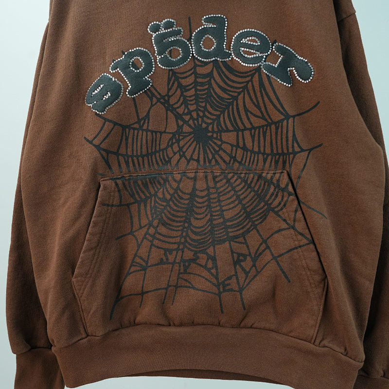 SP5DER BROWN Hoodie