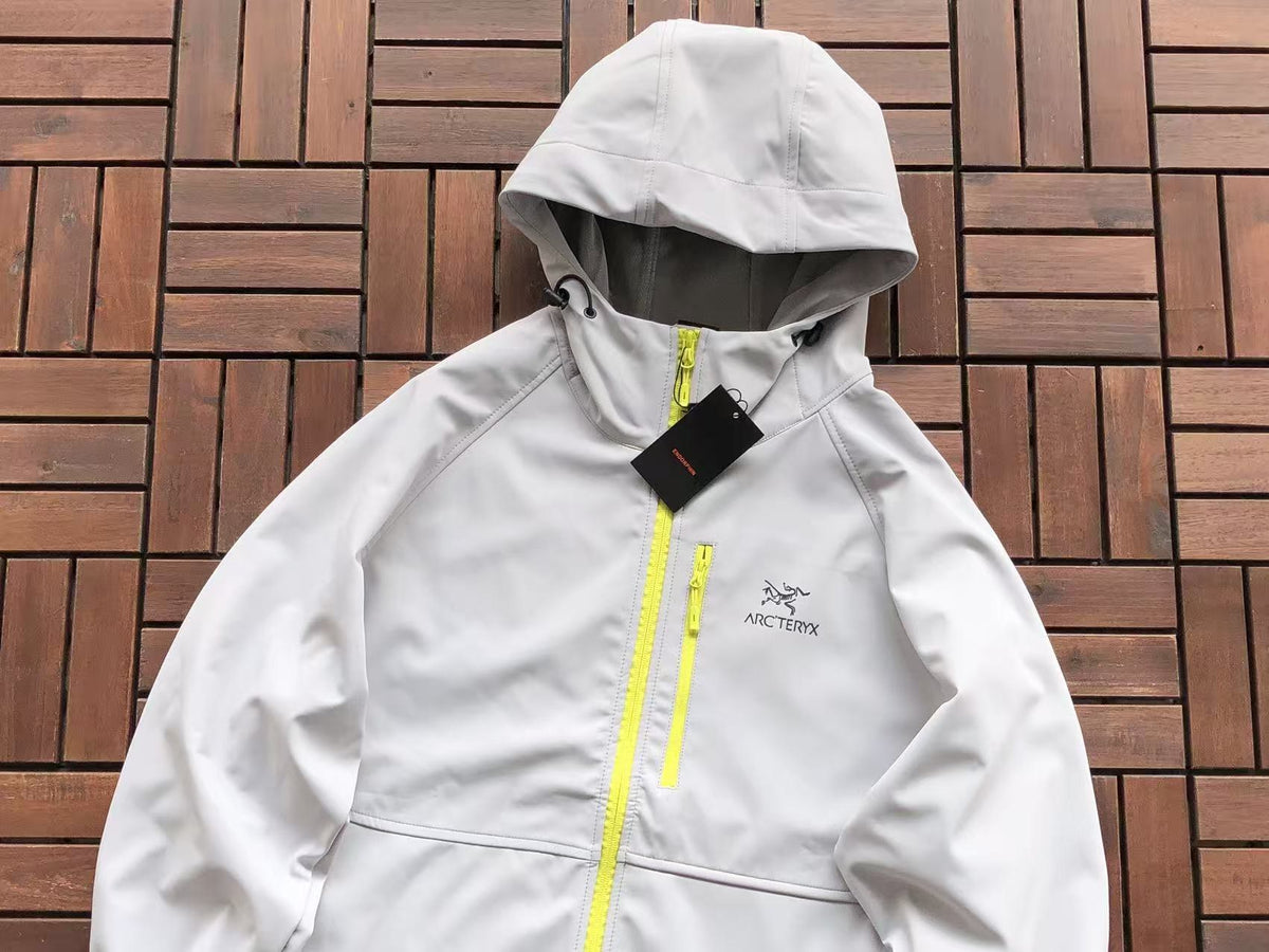 Arc'teryx Black White Mint Hooded Jacket