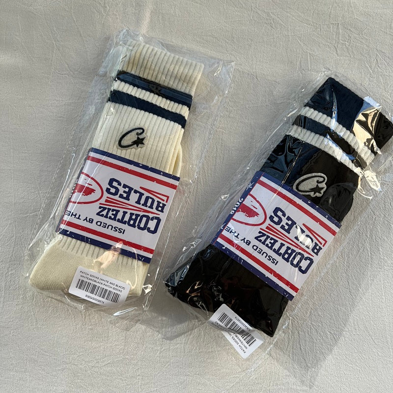 Premium Socks - White/Black