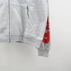 Sp5Der Mx555 Zip Hoodie Heather Grey