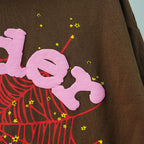 Sp5der Web Hoodie Brown