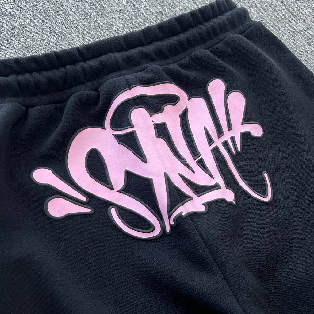 Hoodie Set Black Pink