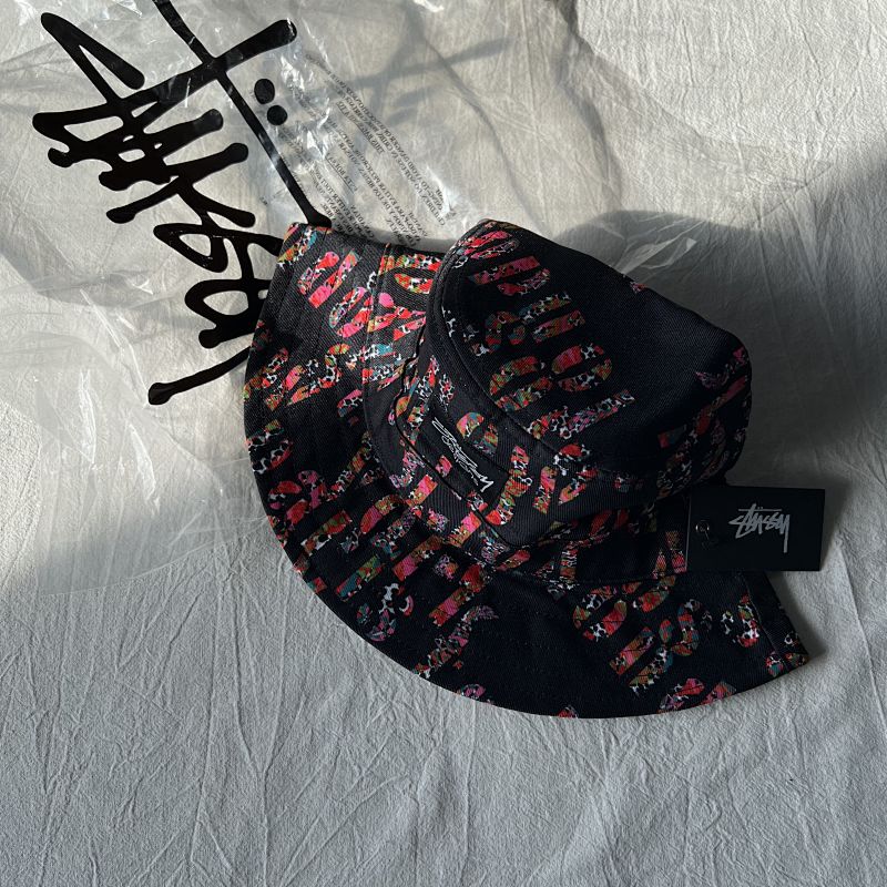 St Floral Print Bucket Hat