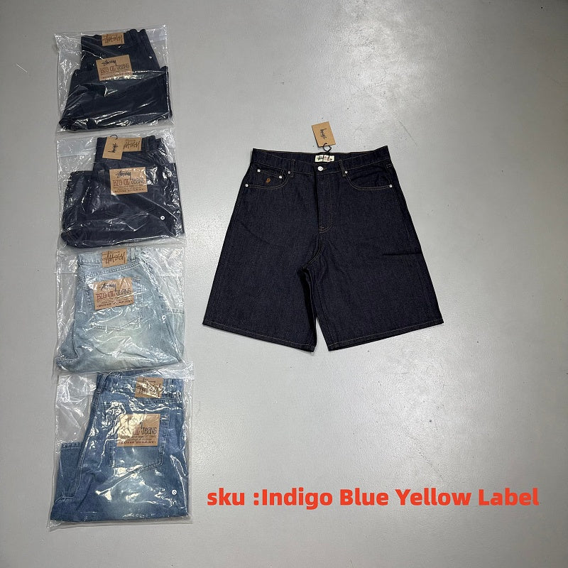 Stussy Denim Shorts - Wash Water Black Label