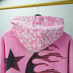 Hellstar Brainwashed With Brain Hoodie Pink