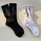 Bal Logo Crew Socks Black White 6 Pairs