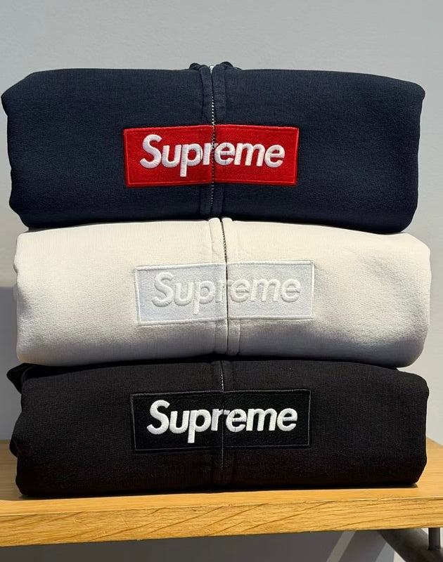 Supreme Paint Splatter Zip Hoodie