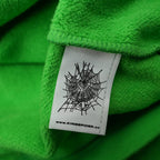 Sp5Der Punk V2 Rhinestone Hoodie Bright Green