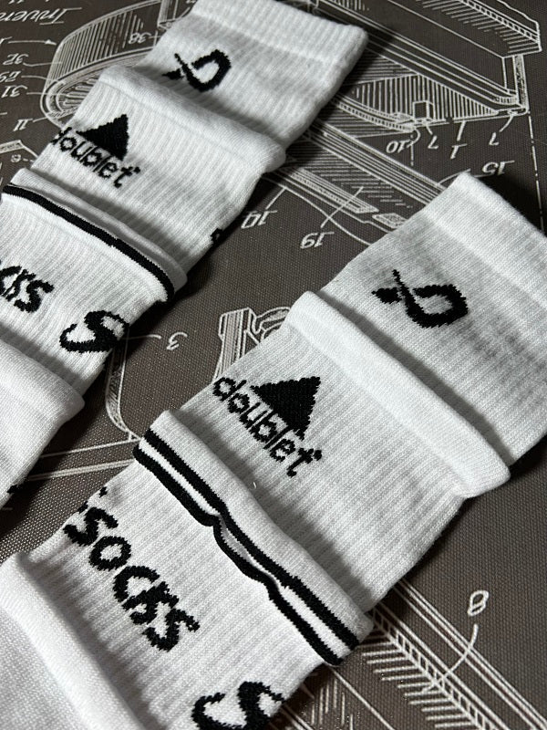 Doublet Crew Socks - Black/White