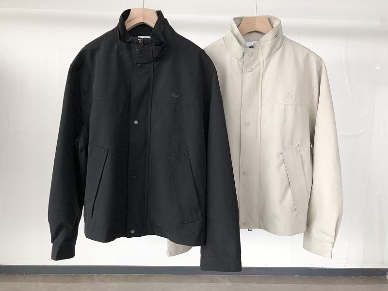 Lacoste Black Cream Utility Jacket