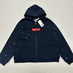 Supreme Paint Splatter Zip Hoodie