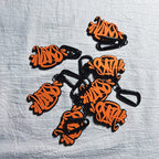 Keychains/Bag Charms - Orange/Black