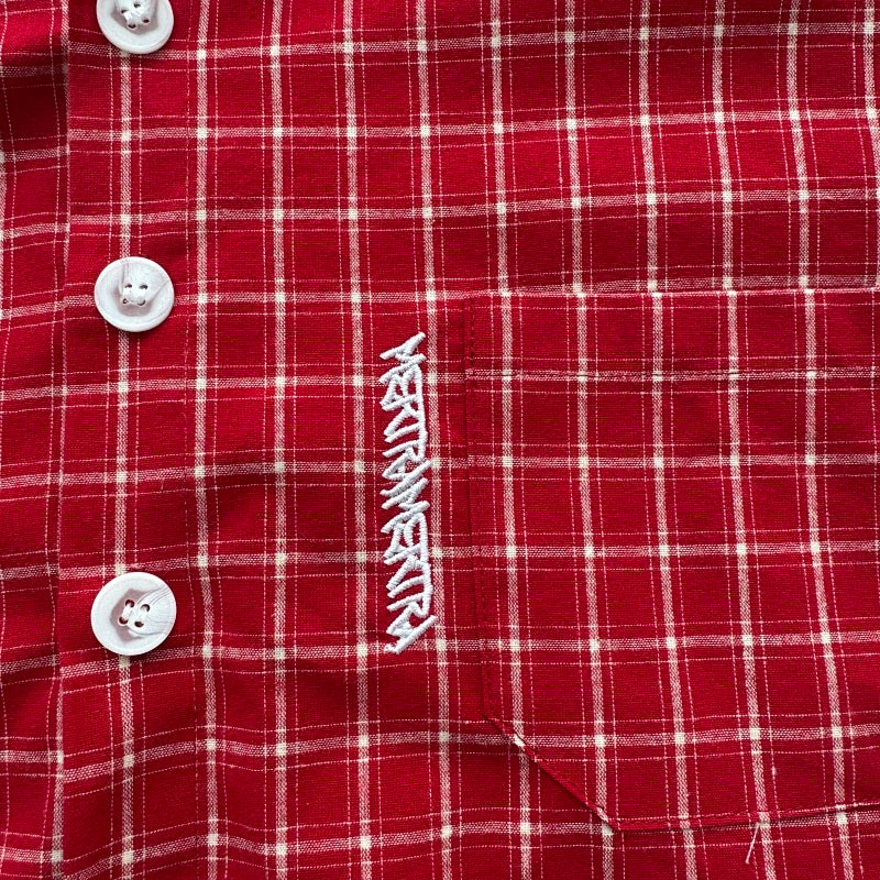 Mertra Plaid Shirt - Red