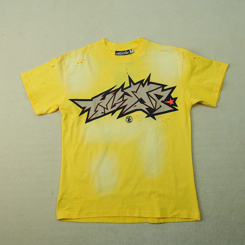 Hellstar Sample Cracked Print T-Shirt