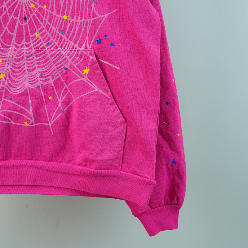 Sp5der P*NK V2 Hoodie Pink