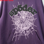 Sp5Der Web Hoodie Purple