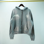 Hellstar Studios Zip Hoodie Gray